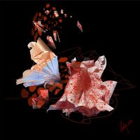 Soniya Amrit Patel - Testigos carmesies - 80x80 - Arte digital - Dibond