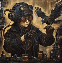 C Chavarria - Alg&uacute;n d&iacute;a el sol brillar&aacute; de nuevo - 90x90 - Oleo - Tela 