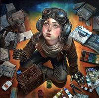 C Chavarria - The maker - 100x100 - Oleo - Tela