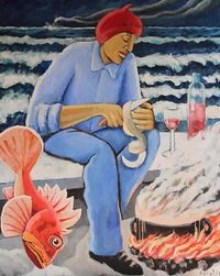 A Cruells - Port Lligat - 130x162 - Oleo - Tela