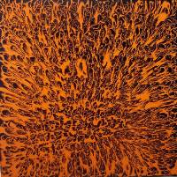 Eva Cunill - Agresividad concentrada - 80x80 - Sintetico - Tela