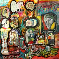 Neus Dalmau - Del Pirineo a Shamballah - 150 x 150 - Mixta - Tela