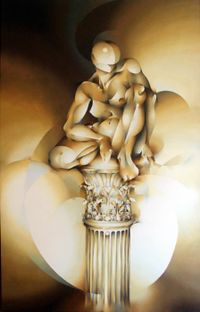 Eliezer - Estilita - 162x97 - Oleo - Tela