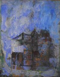 Gamez - Casa en las nubes - 146x114 - Oleo - Tabla