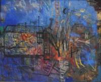 Gamez - Paisaje con caminos inescrutables - 100x81 - Oleo - Tela