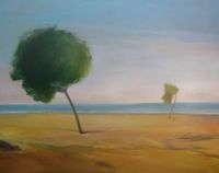 E García - Playas del Masnou - 100x80 - Óleo - Madera