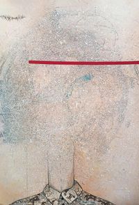 C GONZALEZ - El camino rojo - 82x56 - mixta - papel