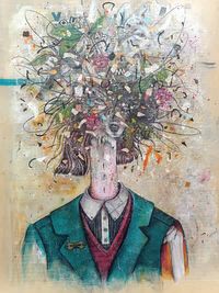 C GONZALEZ - You are me - 120x100 - mixta - papel