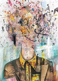 ORTIZ 29&acute;5x40cm T&eacute;cnica mixta sobre papel