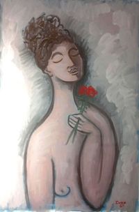 Ivan Jimenez - El sueño de la rosa - 70x120 - Oleo - Tela