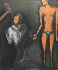 Ivan Jimenez -Nuestros h&eacute;roes - 90x110 - Oleo - Tela