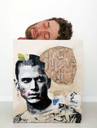 Jobs - David mat&oacute; a Goliat - 85x135x85 - Silicona - Resina