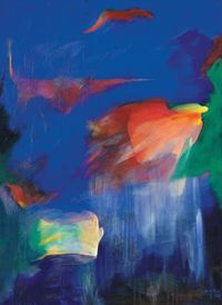 C MARTINEZ - Disfrutando de las pozas de Campdevanol - 100x73 - Mixta - Tela