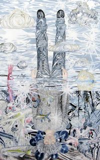 Nordholt - El ahogamiento plata - 81x130 - &oacute;leo - tabla