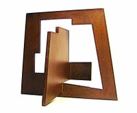 Ruiz de Eguino Iñaki - El mensajero - 25x19x21,5 - Acero corten