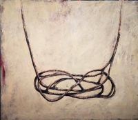 S&aacute;nchez Maydana - Pensamiento colgante - 80x70 - Oleo - Tela