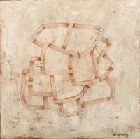 Sánchez Maydana - Subiendo, bajando o rodando - 55x55 - Oleo - Tela